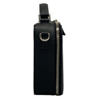 Prada Handbag Brick Black Silver Leather — view 2