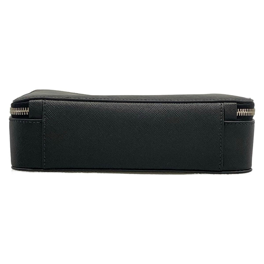 Prada Handbag Brick Black Silver Leather — view 5