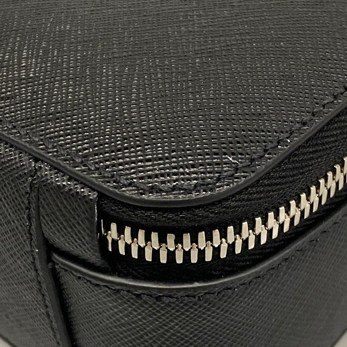 Prada Handbag Brick Black Silver Leather — view 6