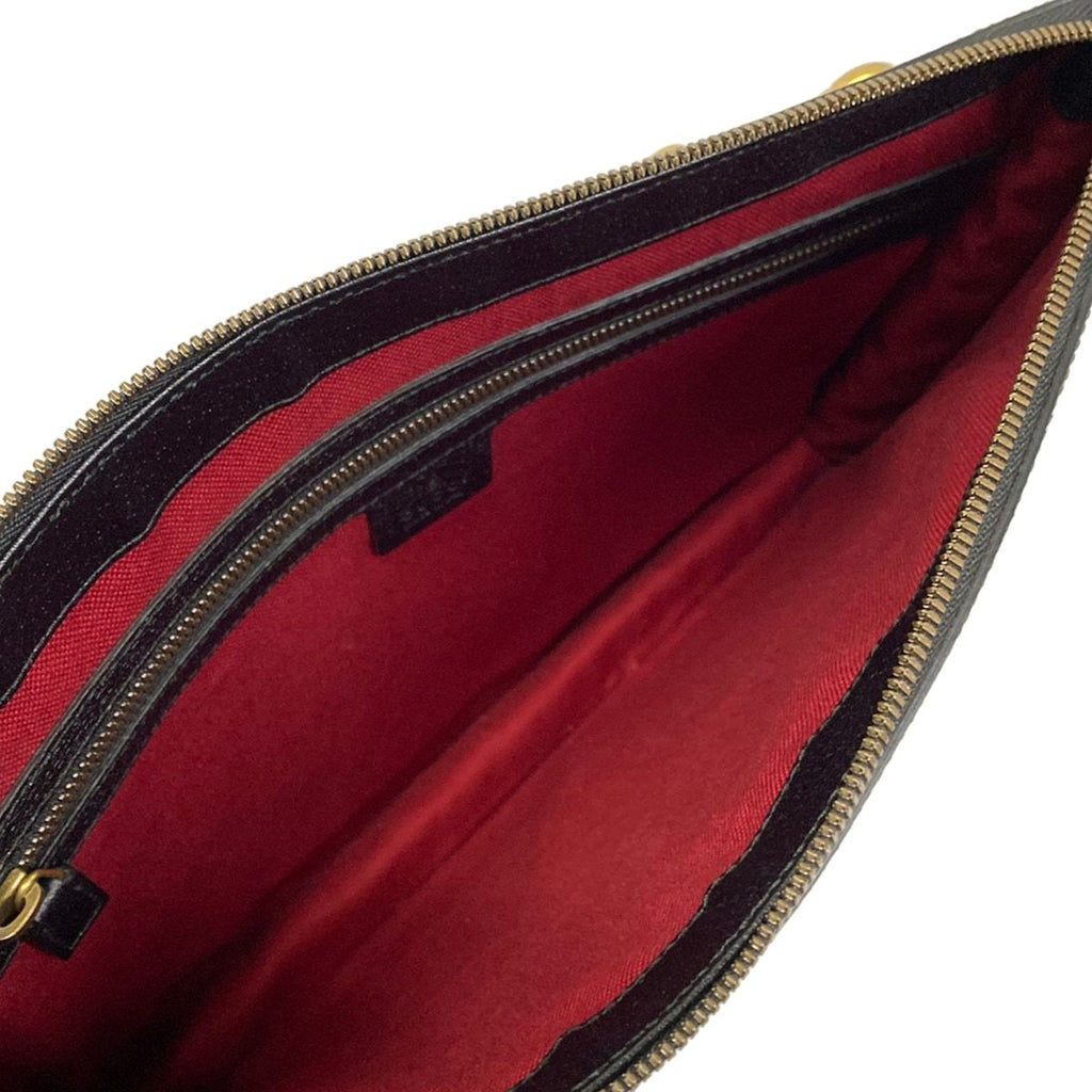 Gucci Shoulder Bag Black Sherry Line Leather — view 7