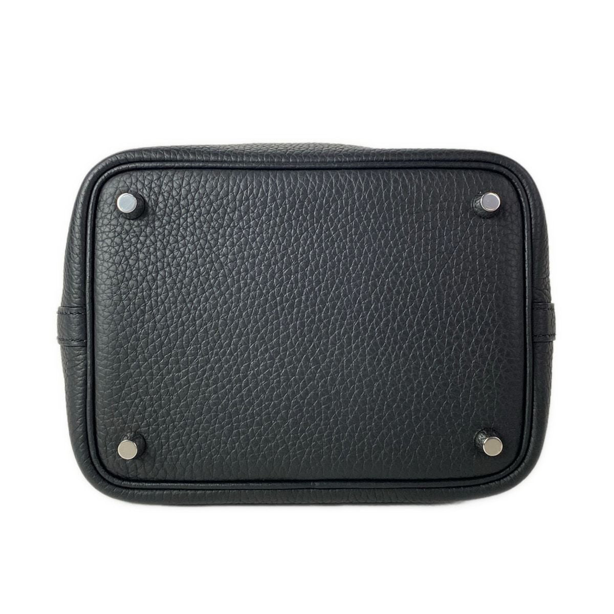 Hermes Handbag Picotin Lock PM Black Silver — view 5
