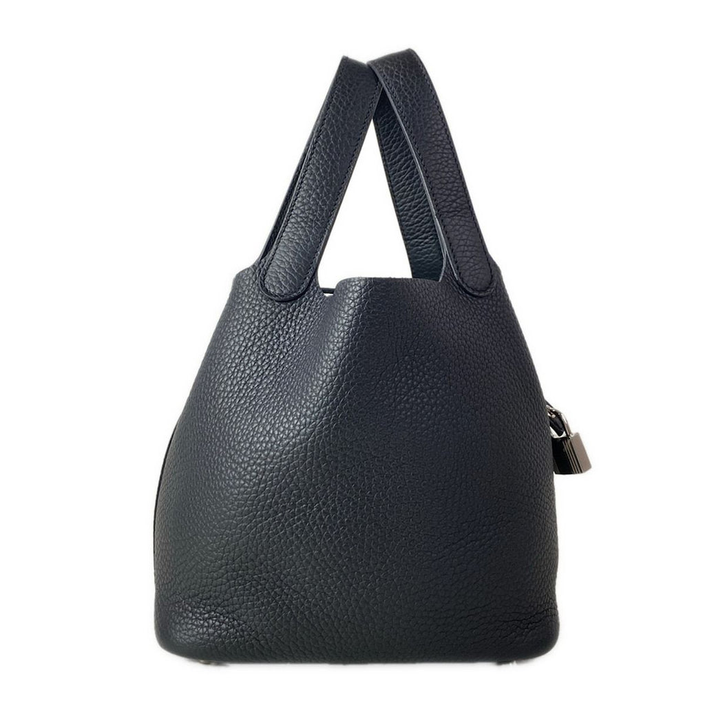Hermes Handbag Picotin Lock PM Black Silver — view 3