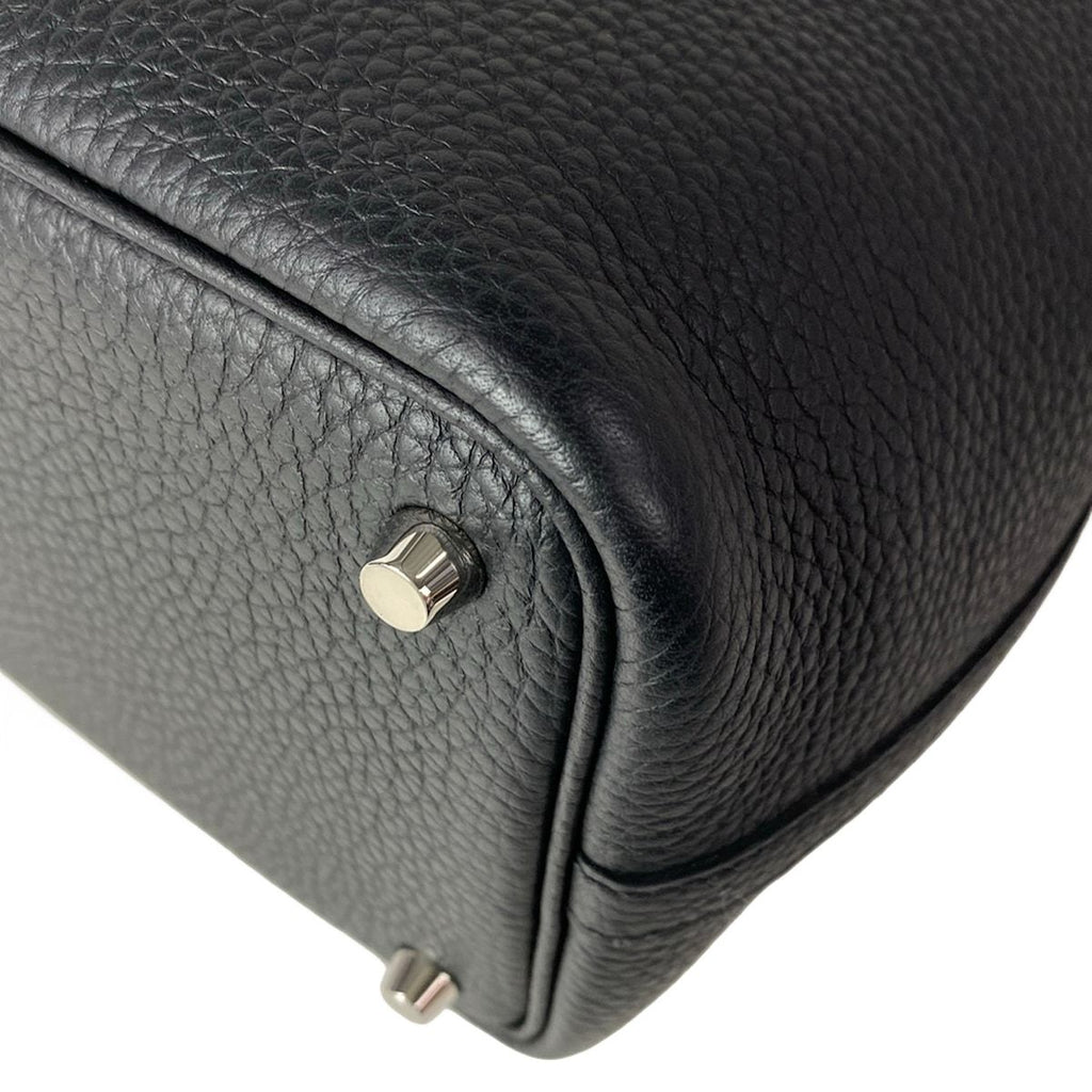 Hermes Handbag Picotin Lock PM Black Silver — view 9