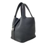 Hermes Handbag Picotin Lock PM Black Silver