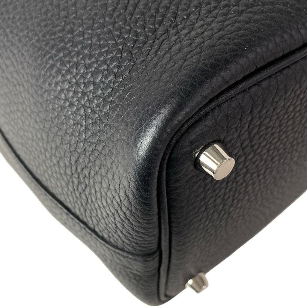 Hermes Handbag Picotin Lock PM Black Silver — view 8
