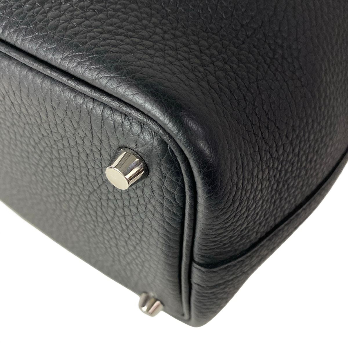 Hermes Handbag Picotin Lock PM Black Silver — view 7