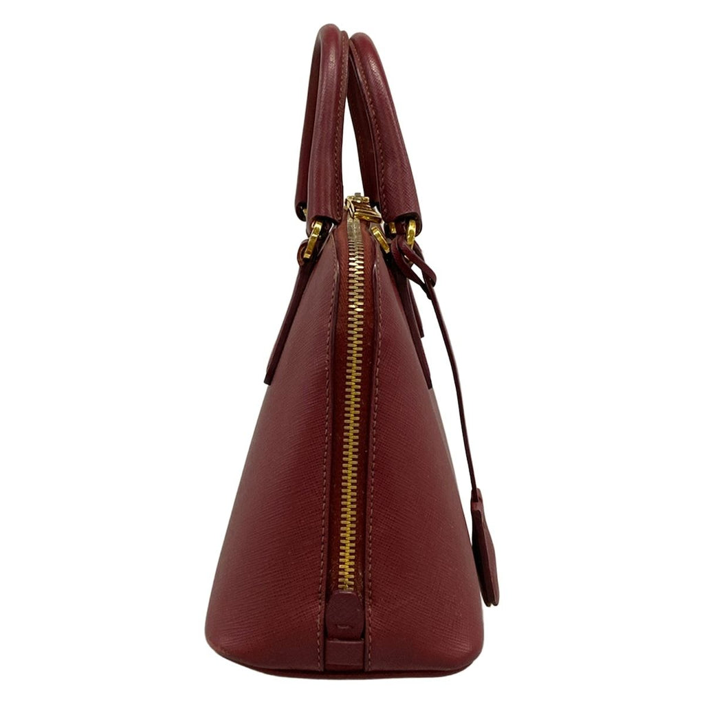 Prada Handbag Promenade Small Bordeaux Leather — view 2