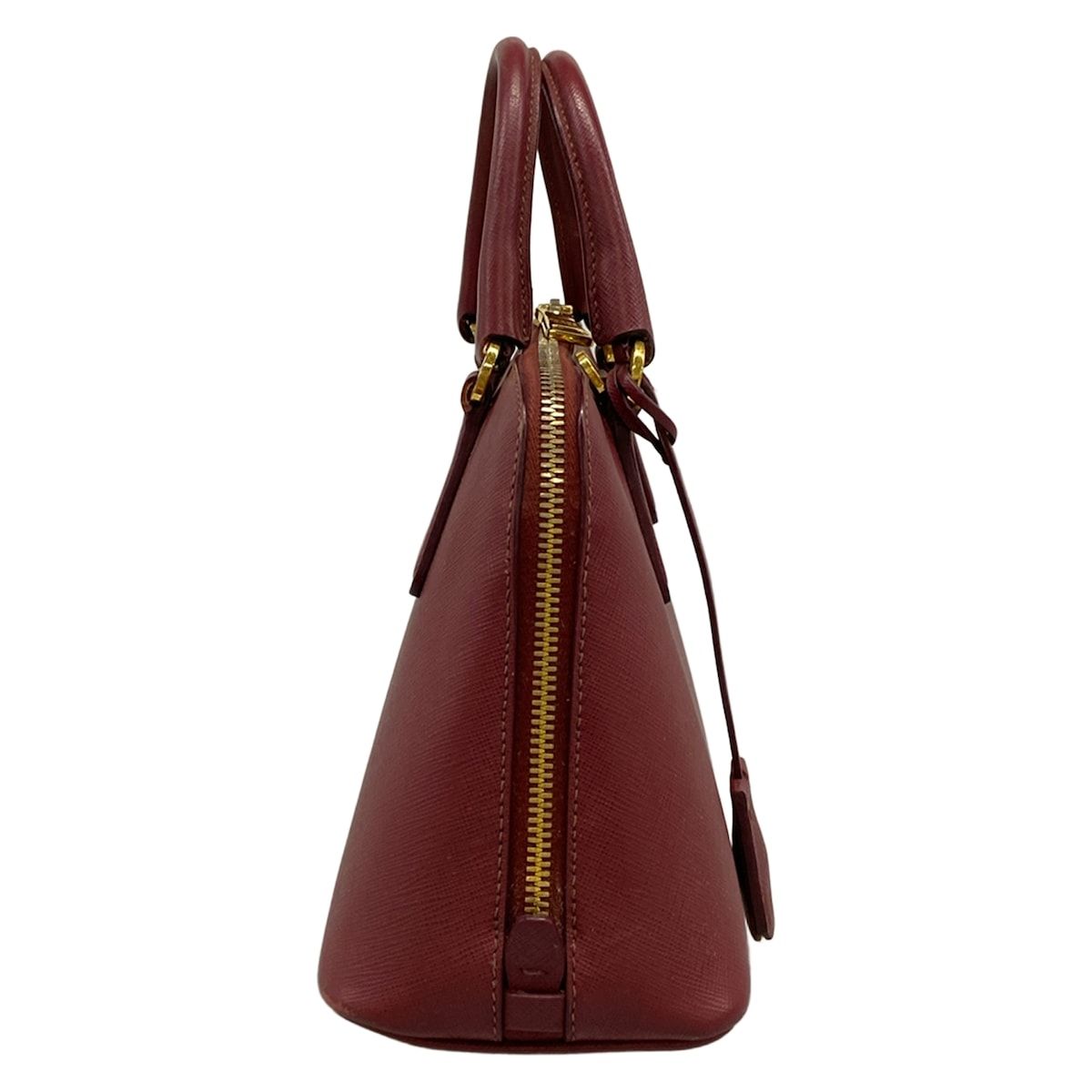 Prada Handbag Promenade Small Bordeaux Leather — view 2