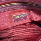 Prada Handbag Promenade Small Bordeaux Leather — view 9