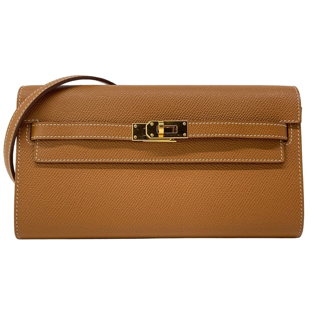 Hermes Wallet Kelly Long Tougo Gold