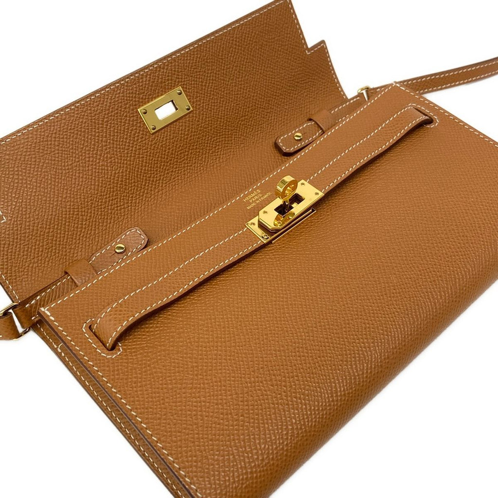 Hermes Wallet Kelly Long Tougo Gold — view 3