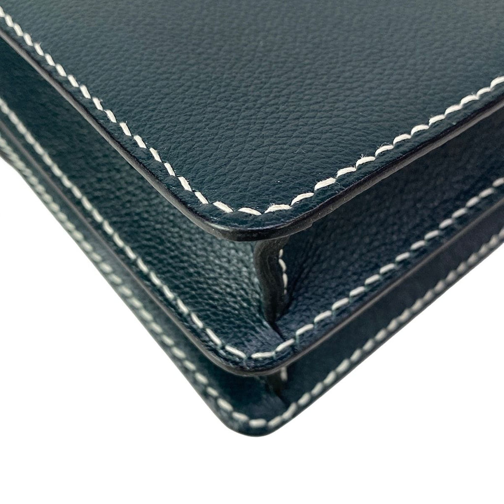 Hermes Shoulder Bag Sac Roulis 23 Vert Cypress Gold — view 8