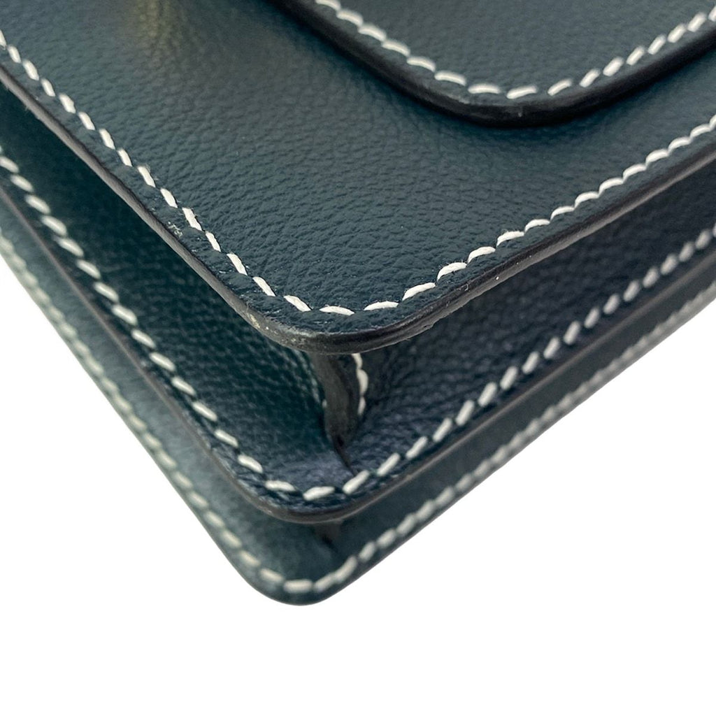 Hermes Shoulder Bag Sac Roulis 23 Vert Cypress Gold — view 6