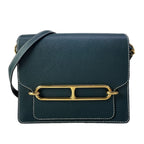 Hermes Shoulder Bag Sac Roulis 23 Vert Cypress Gold