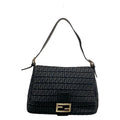Fendi Shoulder Bag Mamma Bucket Black Dark Gray