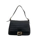 Fendi Shoulder Bag Mamma Bucket Black Dark Gray