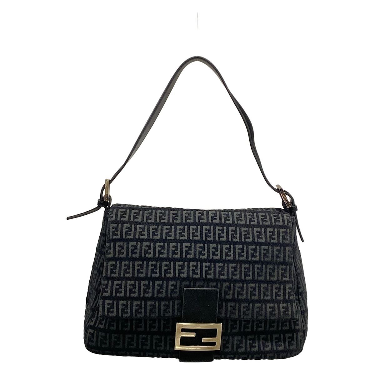 Fendi Shoulder Bag Mamma Bucket Black Dark Gray