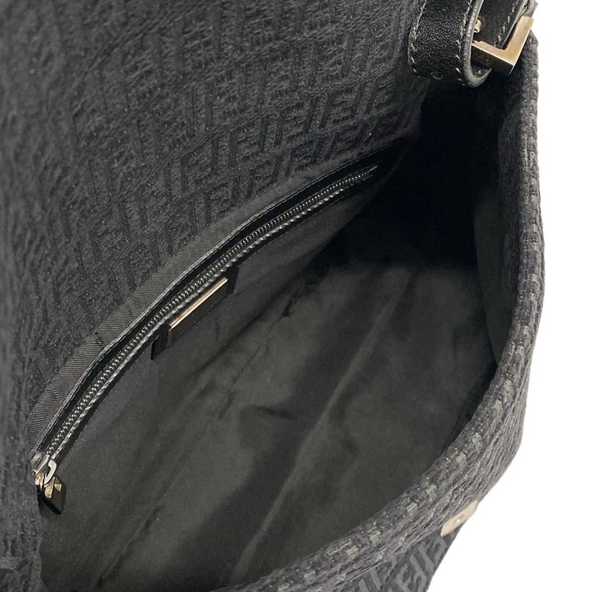 Fendi Shoulder Bag Mamma Bucket Black Dark Gray — view 7