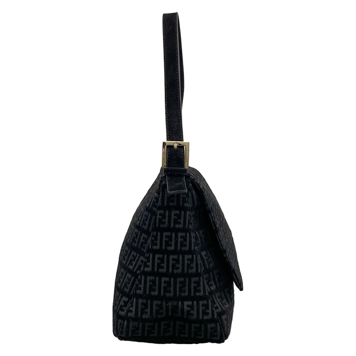Fendi Shoulder Bag Mamma Bucket Black Dark Gray — view 2