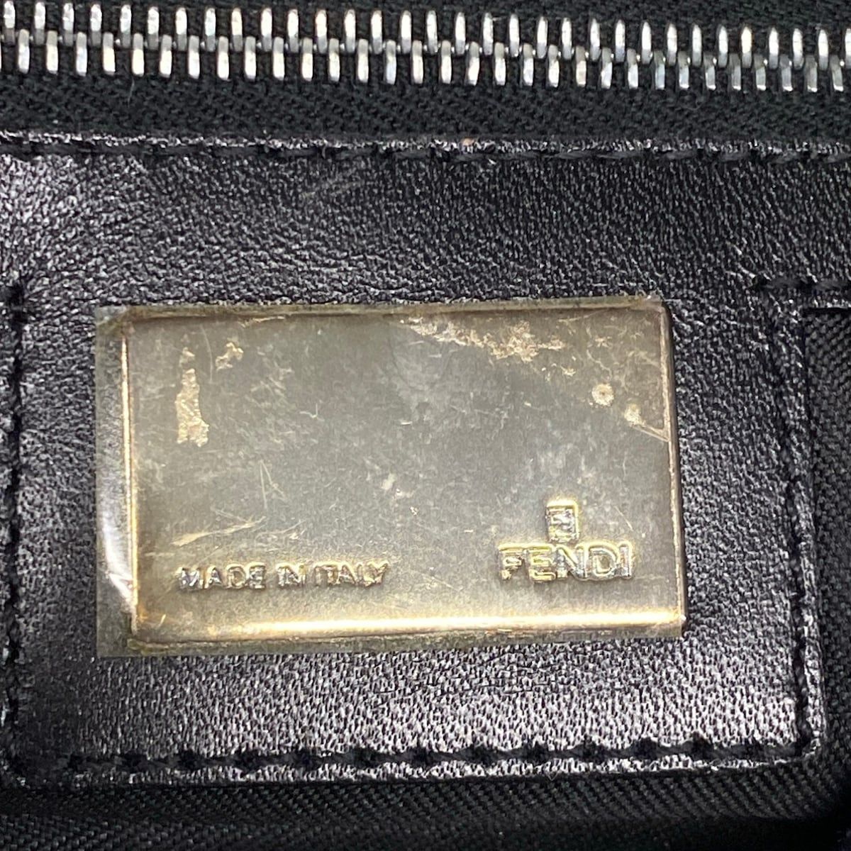 Fendi Shoulder Bag Mamma Bucket Black Dark Gray — view 8
