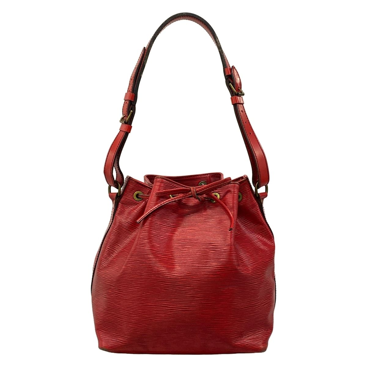 Louis Vuitton Shoulder Bag Epi Petit Noe Castilian Red Leather