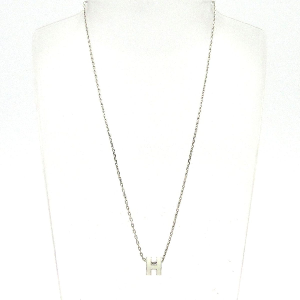 Hermes Necklace Mini Pop Silver White — view 2