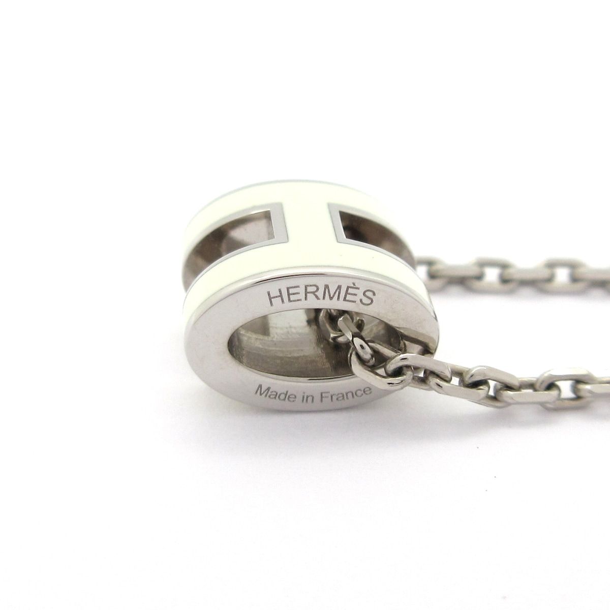 Hermes Necklace Mini Pop Silver White — view 5
