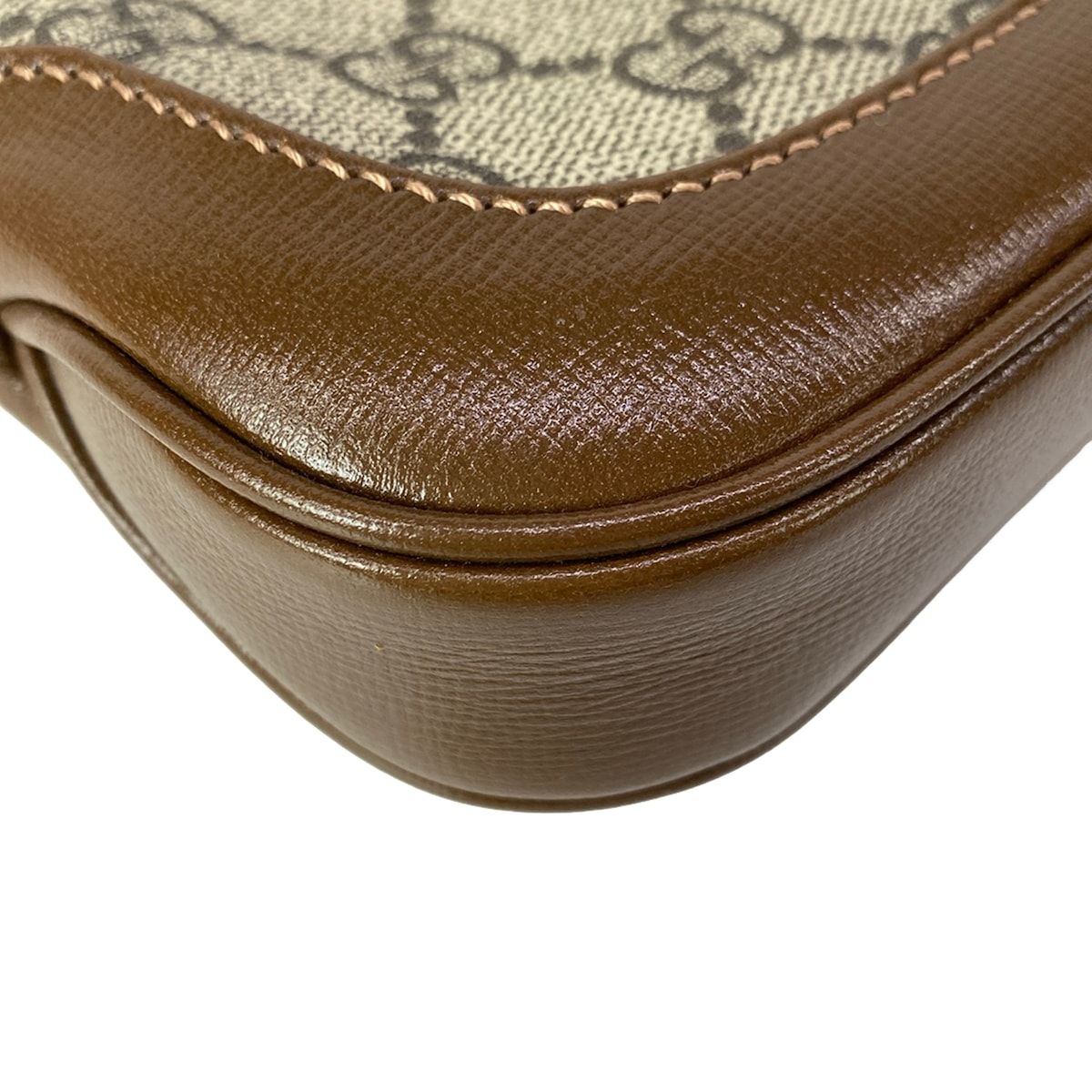 Gucci Jackie Beige Dark Brown Multi Mini Bag 2-Way Leather — view 6