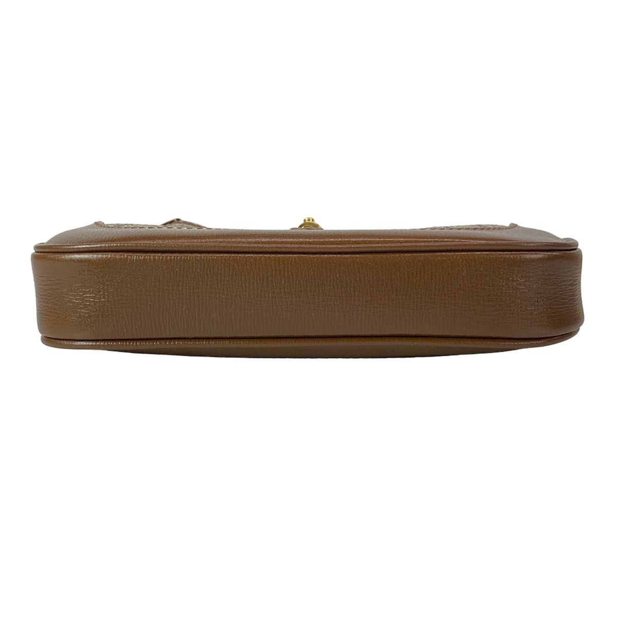 Gucci Jackie Beige Dark Brown Multi Mini Bag 2-Way Leather — view 5