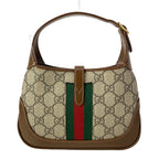 Gucci Jackie Beige Dark Brown Multi Mini Bag 2-Way Leather — view 3
