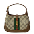 Gucci Jackie Beige Dark Brown Multi Mini Bag 2-Way Leather