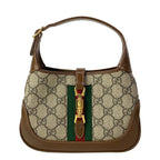 Gucci Jackie Beige Dark Brown Multi Mini Bag 2-Way Leather