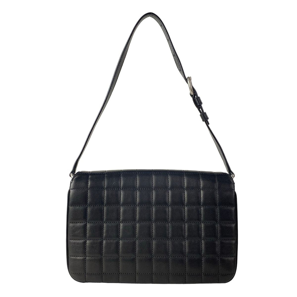 Saint Laurent Paris Shoulder Bag Maillon Satchel Black Quilted Leather — view 3