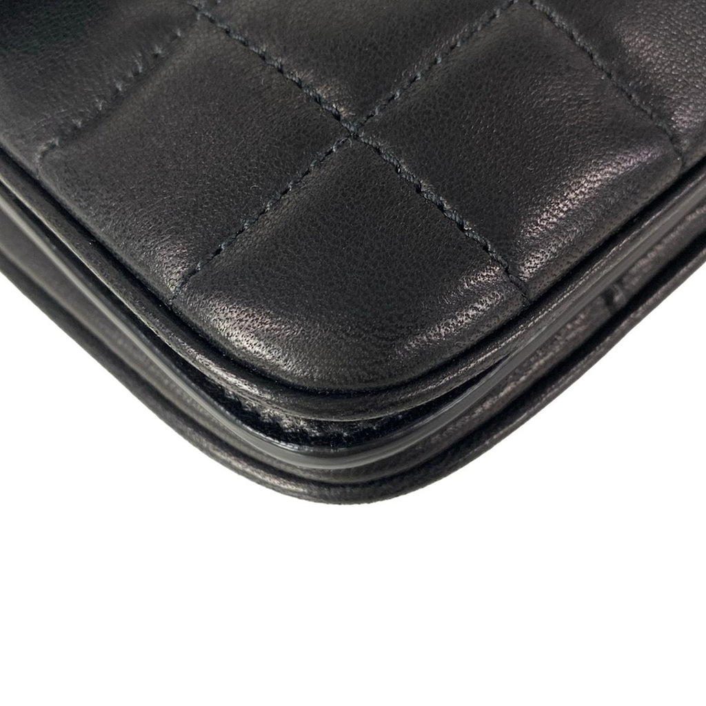 Saint Laurent Paris Shoulder Bag Maillon Satchel Black Quilted Leather — view 6