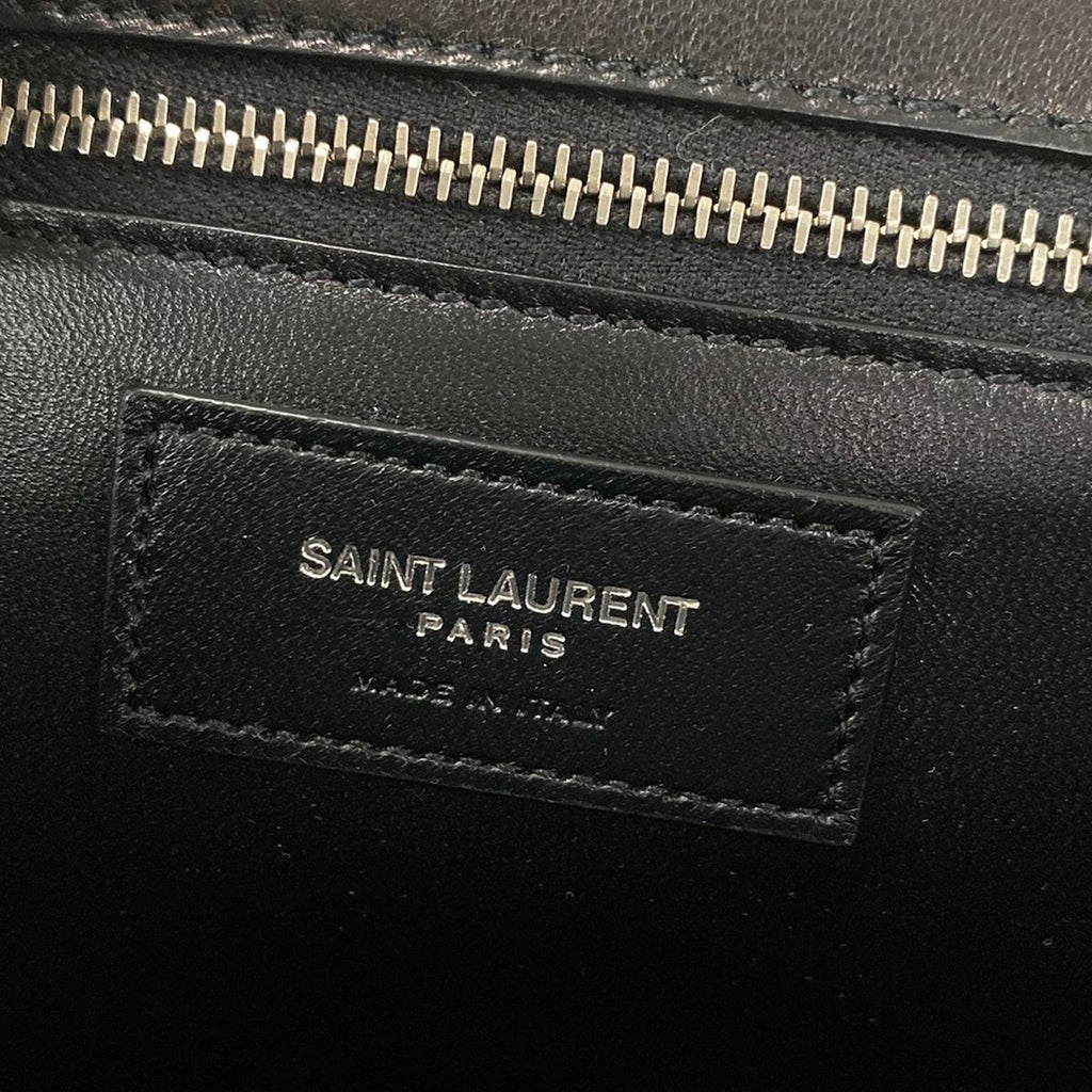 Saint Laurent Paris Shoulder Bag Maillon Satchel Black Quilted Leather — view 9