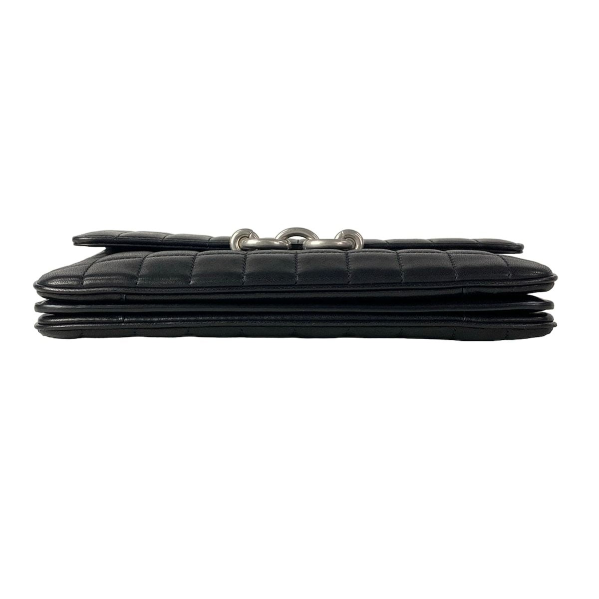 Saint Laurent Paris Shoulder Bag Maillon Satchel Black Quilted Leather — view 5