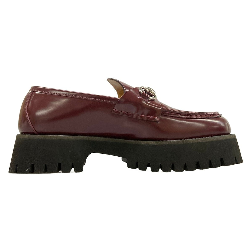 Gucci Loafers Bordeaux Horsebit Platform Leather — view 2