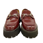 Gucci Loafers Bordeaux Horsebit Platform Leather — view 5