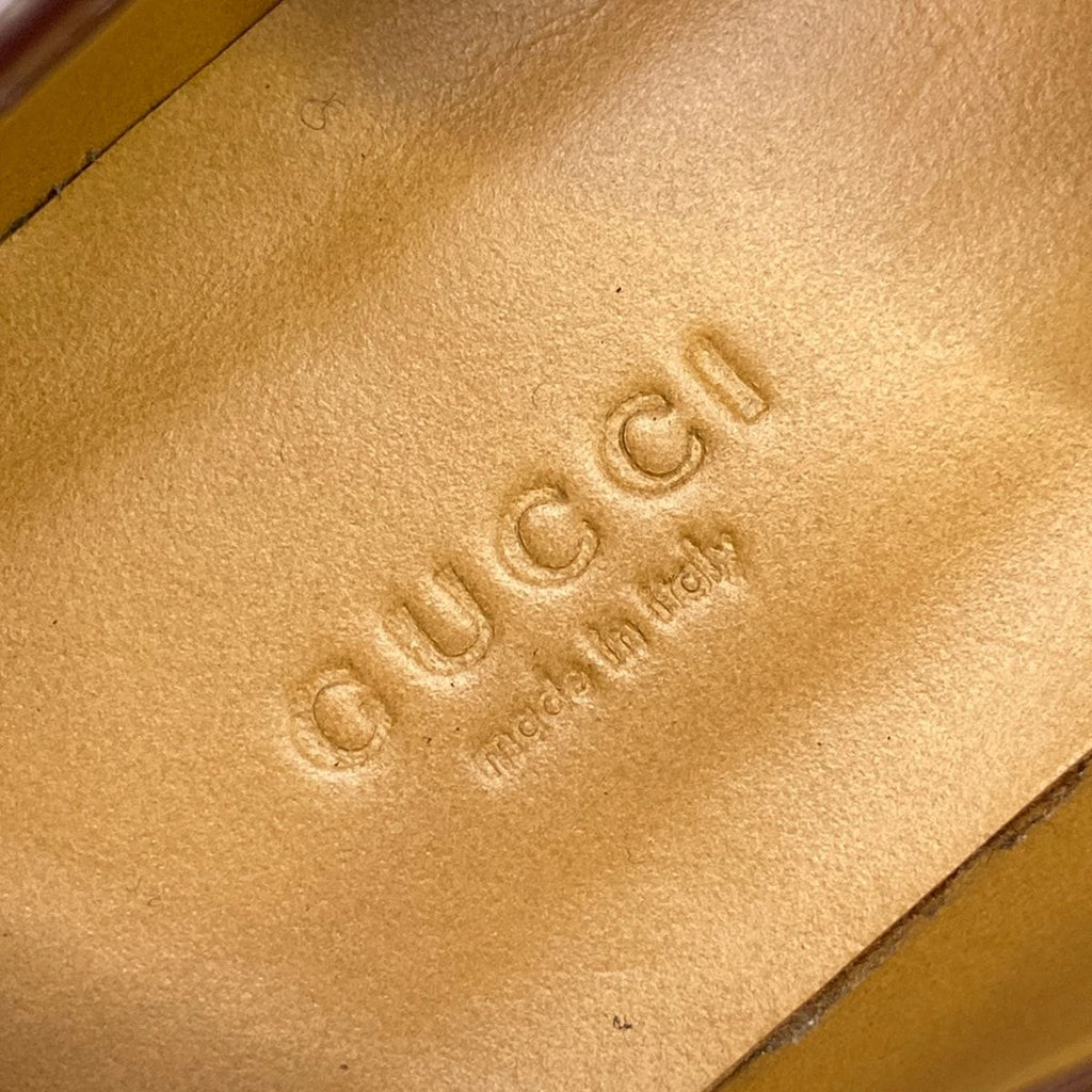 Gucci Loafers Bordeaux Horsebit Platform Leather — view 9