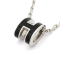 Hermes Necklace Mini Pop Silver Black