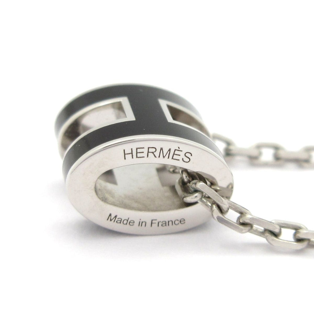Hermes Necklace Mini Pop Silver Black — view 5