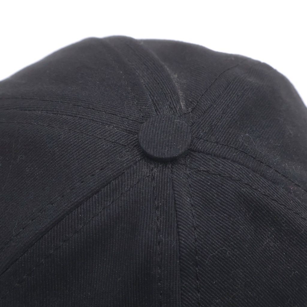 Saint Laurent Paris Embroidered SL Logo Baseball Cap SL Embroidery Hat Black — view 6