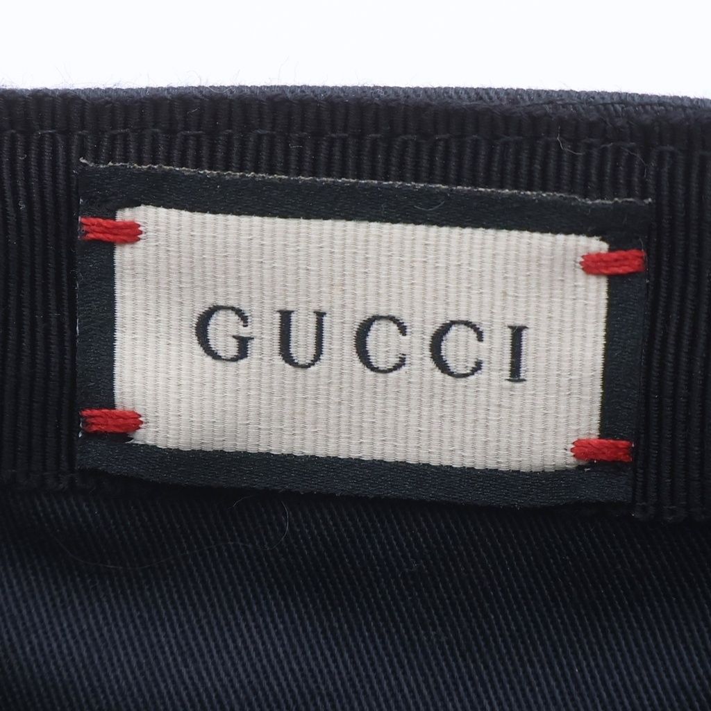 Gucci Embroidered Logo Baseball Cap Embroidery Hat Black — view 7