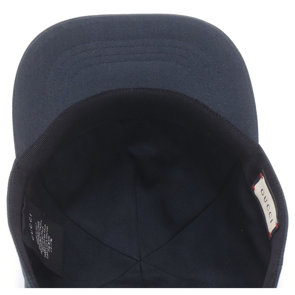 Gucci Embroidered Logo Baseball Cap Embroidery Hat Black — view 5