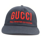 Gucci Embroidered Logo Baseball Cap Embroidery Hat Black — view 4