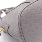 Gucci Micro Guccissima Leather 2-Way Bag Gold Gray — view 6