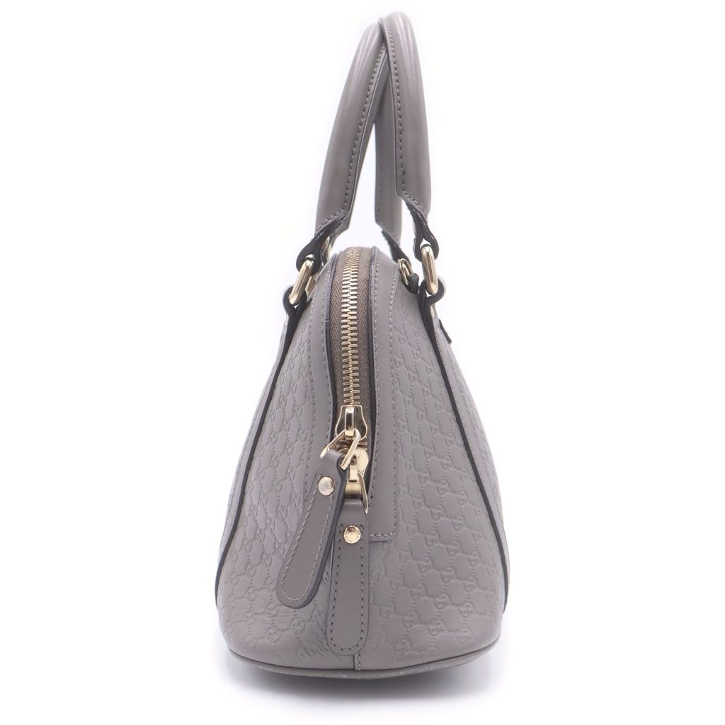Gucci Micro Guccissima Leather 2-Way Bag Gold Gray — view 3