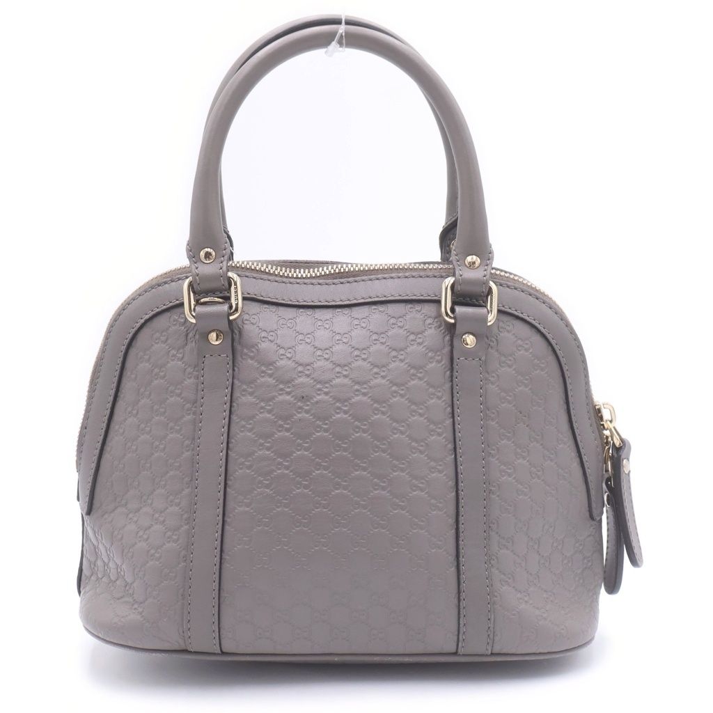 Gucci Micro Guccissima Leather 2-Way Bag Gold Gray — view 2