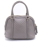 Gucci Micro Guccissima Leather 2-Way Bag Gold Gray — view 2