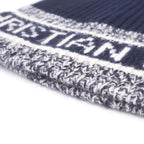 Dior D-white Beanie Cashmere Knit Hat Navy — view 5